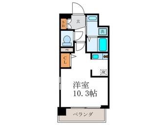 間取図 スワンズ京都二条城北（３０１）