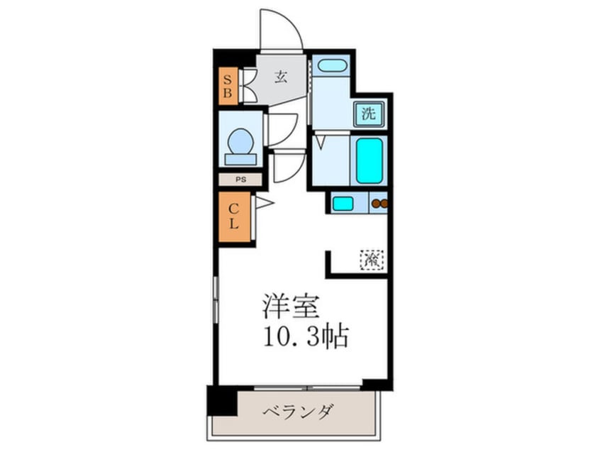 間取図 スワンズ京都二条城北（３０１）