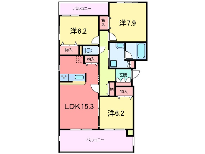 間取図 ポ－トヴィラ西岡本