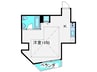 是空ＮＡＮＢＡⅡ 1Rの間取り