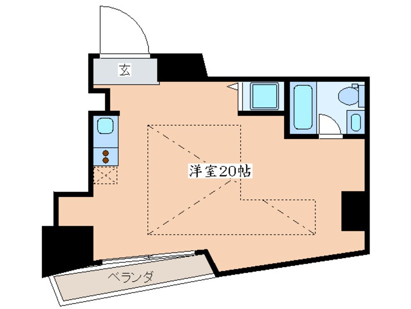 間取図 是空ＮＡＮＢＡⅡ