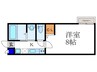 ア－クリ－ド五条堀川 1Kの間取り