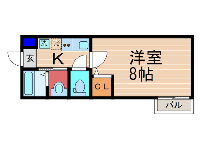 間取図 ア－クリ－ド五条堀川