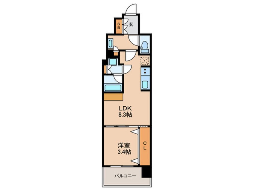 間取図 アーバネックス本町Ⅱ