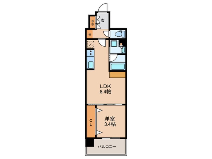 間取図 アーバネックス本町Ⅱ