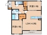 D-residence南塚口 2LDKの間取り
