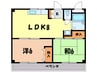 セジュール青木 2LDKの間取り