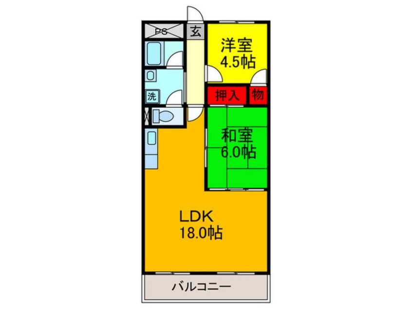 間取図 シャルマンコ－ポ香里ヶ丘