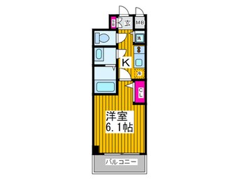 間取図 プレサンス難波フィネスト(304)