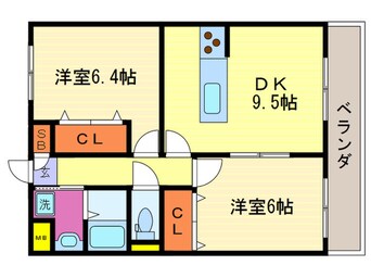 間取図 ヴェルデュ－ル