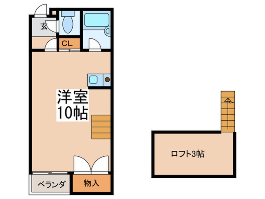 間取図 エクラ平野