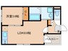 大東町3丁目B 1LDKの間取り
