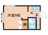 メゾングランドール 1Kの間取り