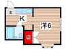 メゾングランドール 1Kの間取り