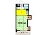 Collection中崎Ⅰ 1Kの間取り