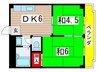 ハイツ永井 2DKの間取り