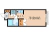 岡本マンション 1Kの間取り
