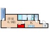 フジパレス下新庄駅東Ⅰ番館 1Kの間取り
