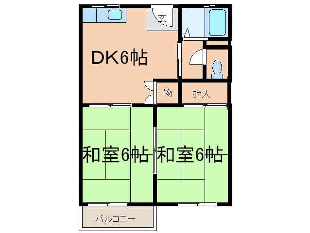 間取り図 山本ハイツＫ＆Ｔ