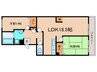 第二西川マンション 2LDKの間取り
