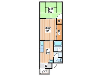 間取図 コテージ八坂