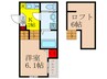 ＯＡＳＩＳ ＩＫＥＤＡ　 1Kの間取り