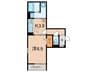 RIPOSO東加古川 1Kの間取り