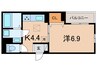 RIPOSO東加古川 1Kの間取り