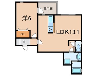 間取図 EXSONIA篠原本町