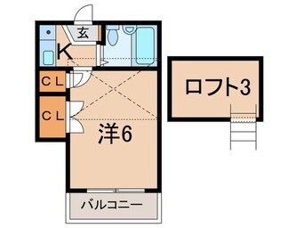 間取図 コンフォ－ト中八木