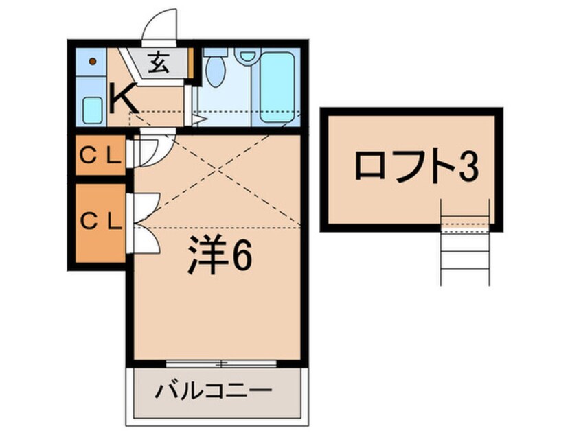 間取図 コンフォ－ト中八木