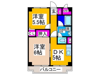 間取図 グランドムール平野