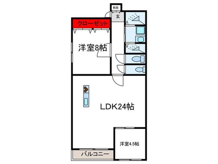 間取り図 メディアプラザ南堀江Ⅱ