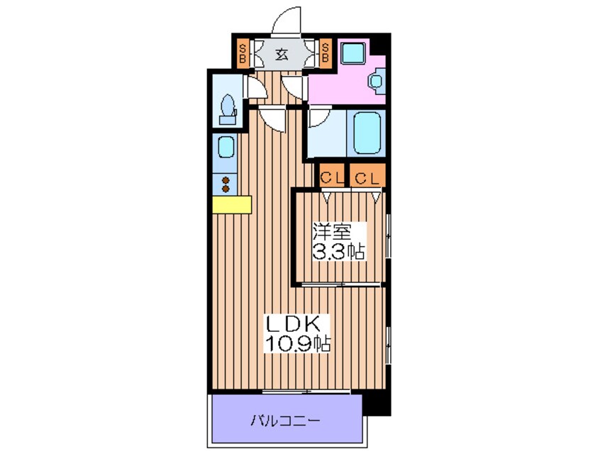 間取図 ラルテ中津