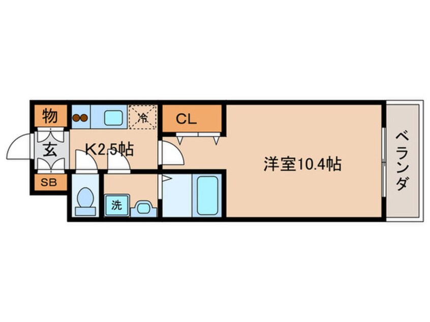 間取図 ロジュマン・カマラ－ド