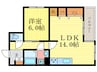 多蔵ハイツ 1LDKの間取り