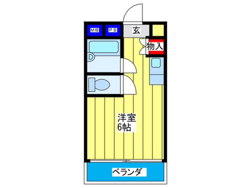 間取図 ﾌﾟﾚｼﾞﾃﾞﾝﾄ横田