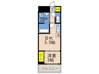 間取図 セレニテ神戸元町クレア