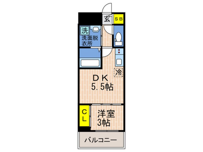 間取図 セレニテ神戸元町クレア