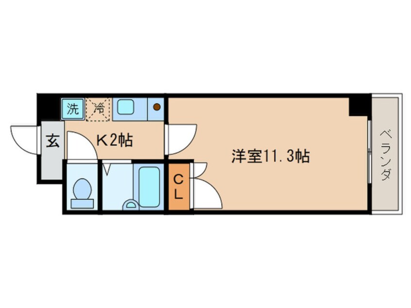 間取図 カーサ椥辻