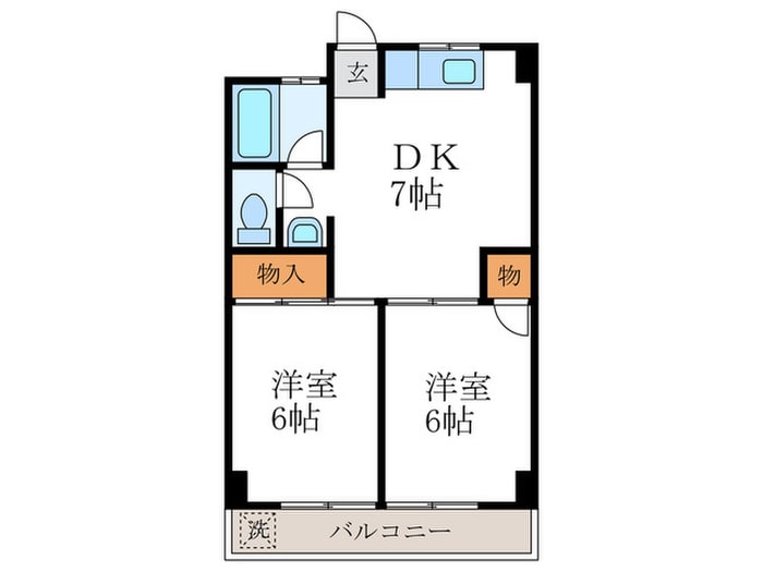 間取り図 ｺ-ﾎﾟいづつ