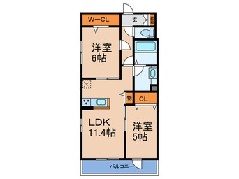 間取図 La Mia Casa 上住吉