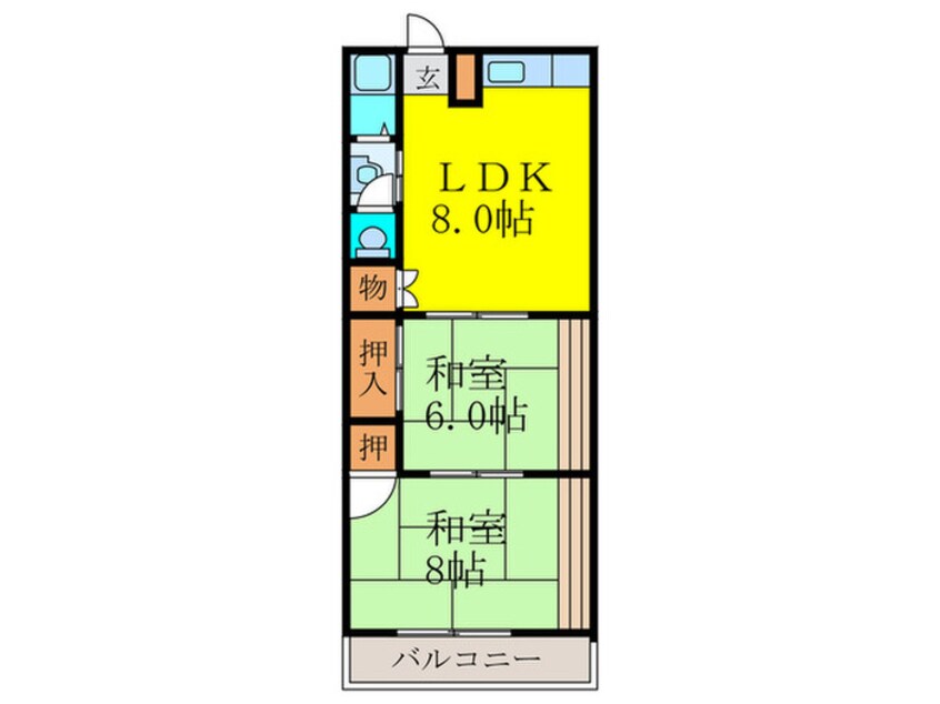 間取図 中善マンション