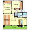 サンオーク荒牧 2LDKの間取り