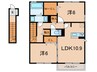 プランドール北五葉 2LDKの間取り
