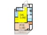 ILE RICHE NISHINAKAJIMA 1DKの間取り