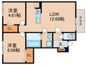 コンフォートヴィレッジⅡの間取図