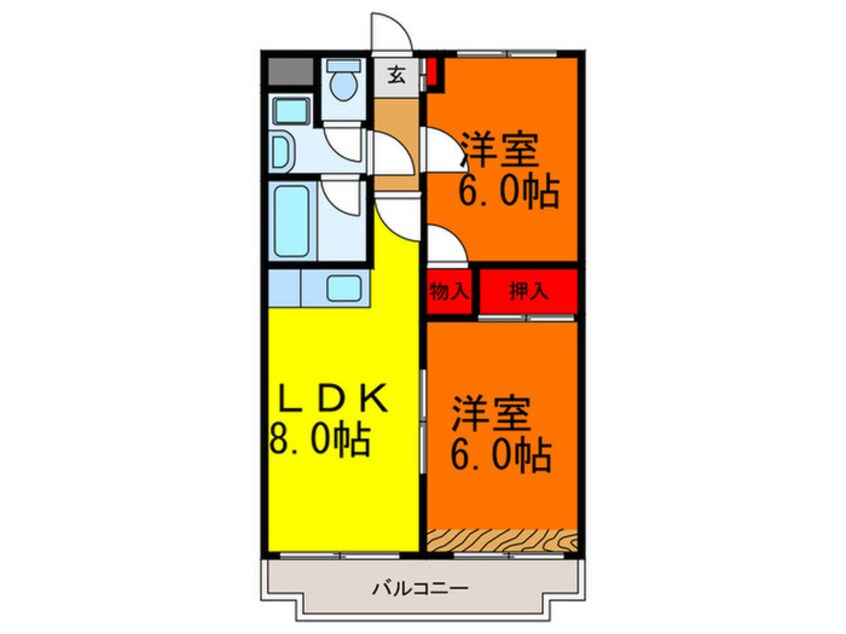 間取図 トリイプラザマンションⅡ