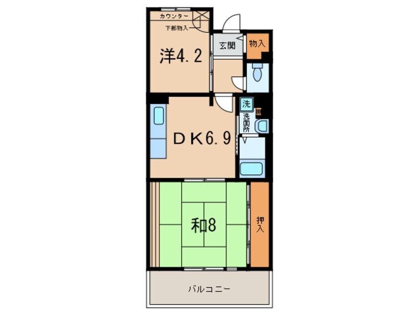 間取図 アルビス五月ヶ丘１０９号棟