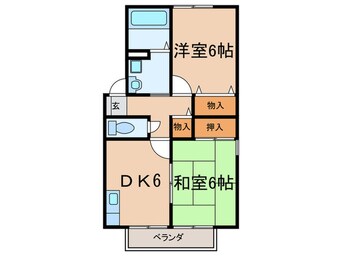 間取図 エクセレント松下Ａ棟